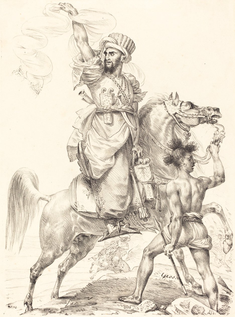 The Chief of the Mamelukes on Horseback by Antoine Jean Gros