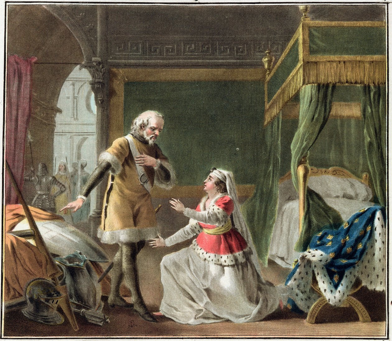 The Heroic Devotion of Marguerite of Provence (1219-95) 1787 by Antoine Louis Francois Sergent Marceau