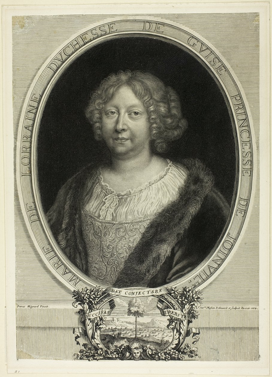 Marie de Lorraine, Duchess of Guise, Princess of Joinville by Antoine Masson
