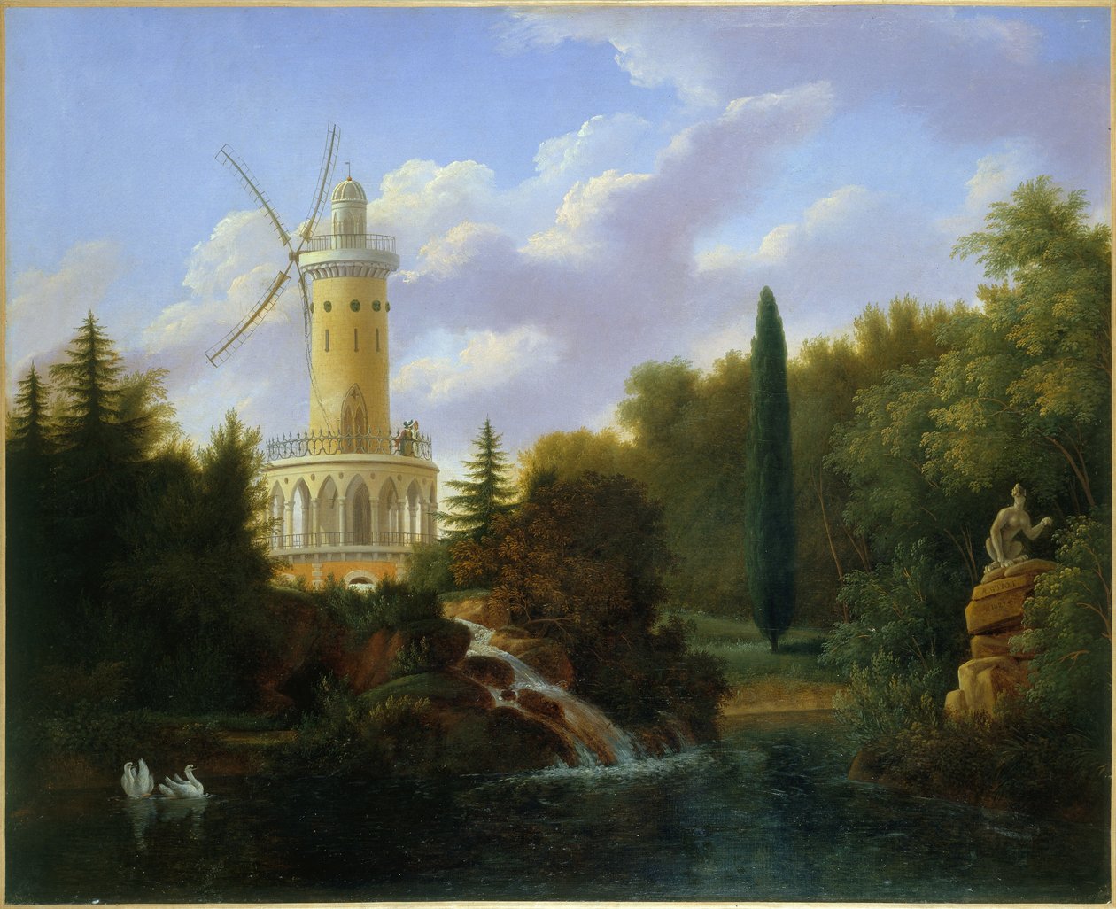 Windmill at the Folie-Beaujon in Paris by Antoine Patrice Guyot