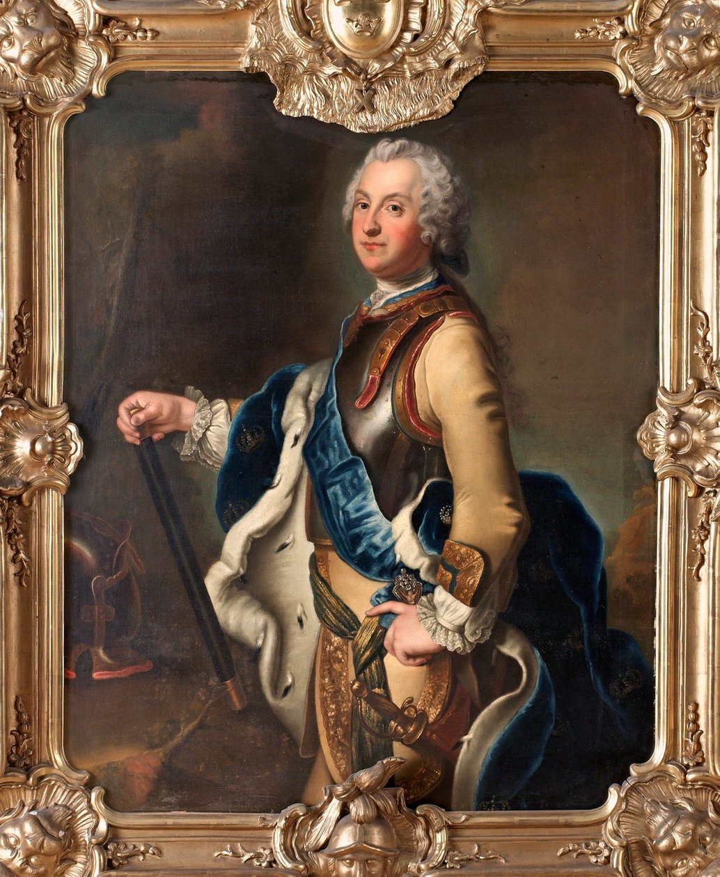 Portrait of Adolph Frederick, 1710-1771, Crown Prince of Sweden by Antoine Pesne
