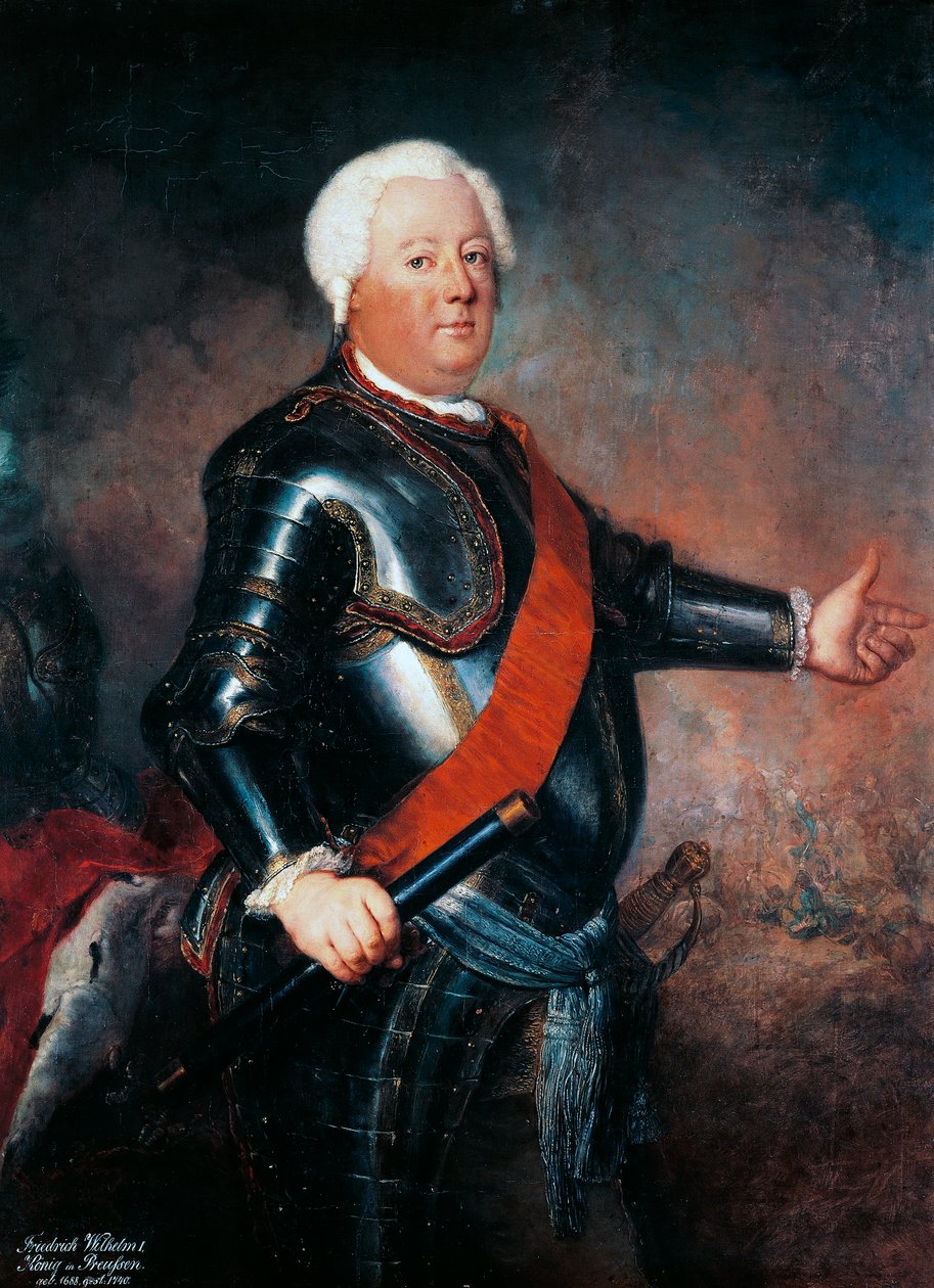 Portrait of Frederick William I of Prussia by Antoine Pesne