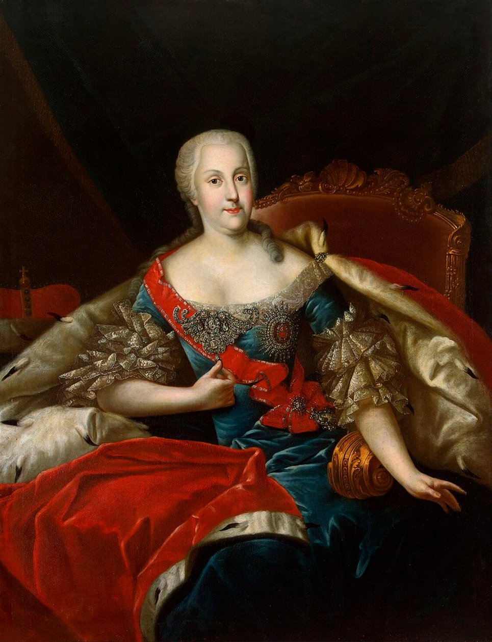 Portrait of Johanna-Elizabeth, Electress of Anhalt-Zerbst