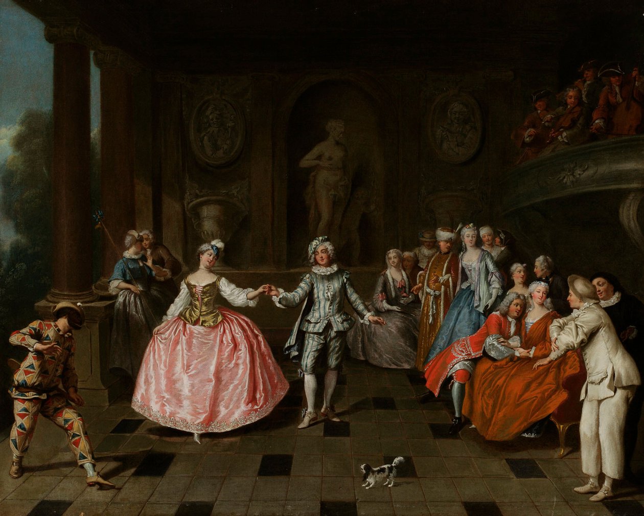 The Masquerade Ball by Antoine Pesne