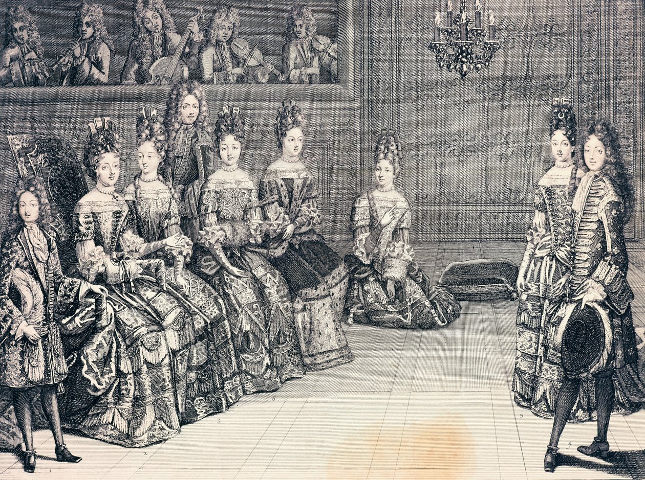 Duke of Burgundy, Duchess of Maine, Princess of Conti and Dukes of Chartres Listening to Music by Antoine Trouvain