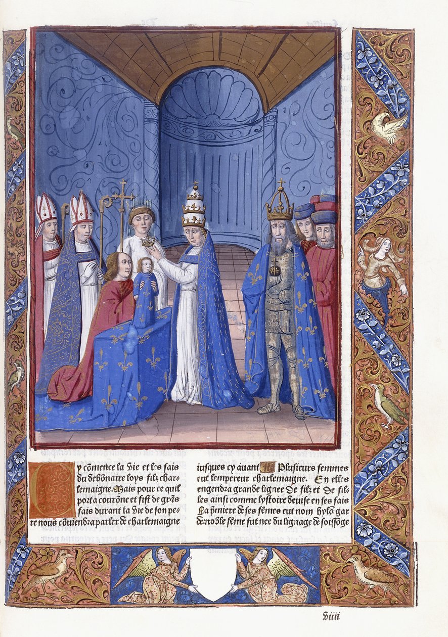 Coronation of Louis the Pious by Antoine Verard