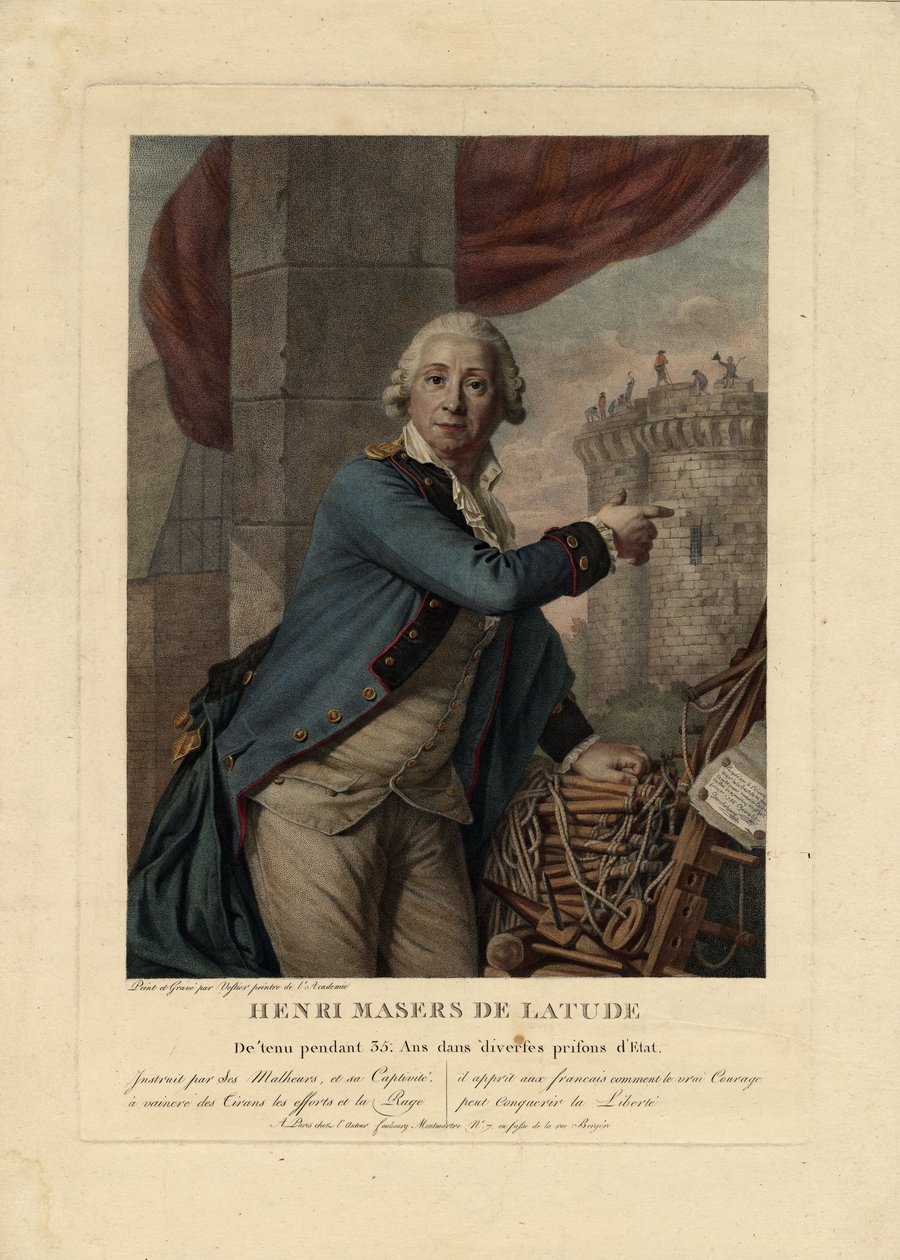Portrait of Henri Masers de Latude by Antoine Vestier