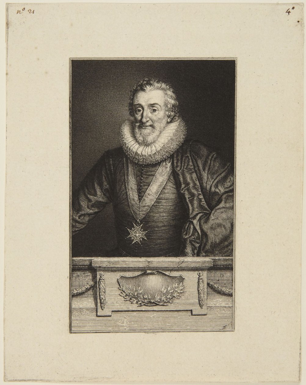 "Henri the Great" after J(?)annet by Antoine de Marcenay de Ghuy