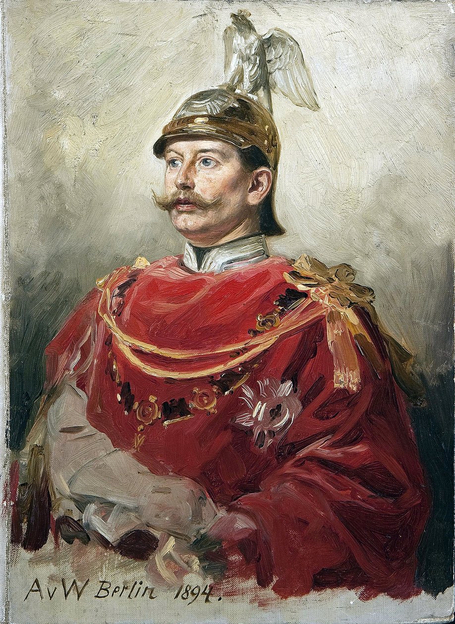 Portrait of German Emperor Wilhelm II (1859-1941), King of Prussia by Anton Alexander von Werner