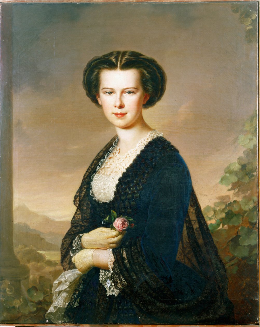 Empress Elisabeth Sisi, Nee Princess in Bavaria, Wife of Emperor Franz Josef of Austria-Hungary by Anton Einsle