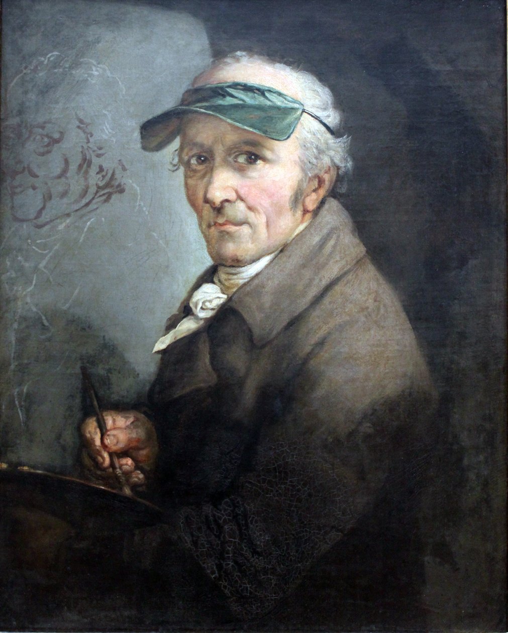 Self-Portrait with Eye-shade by Anton Graff
