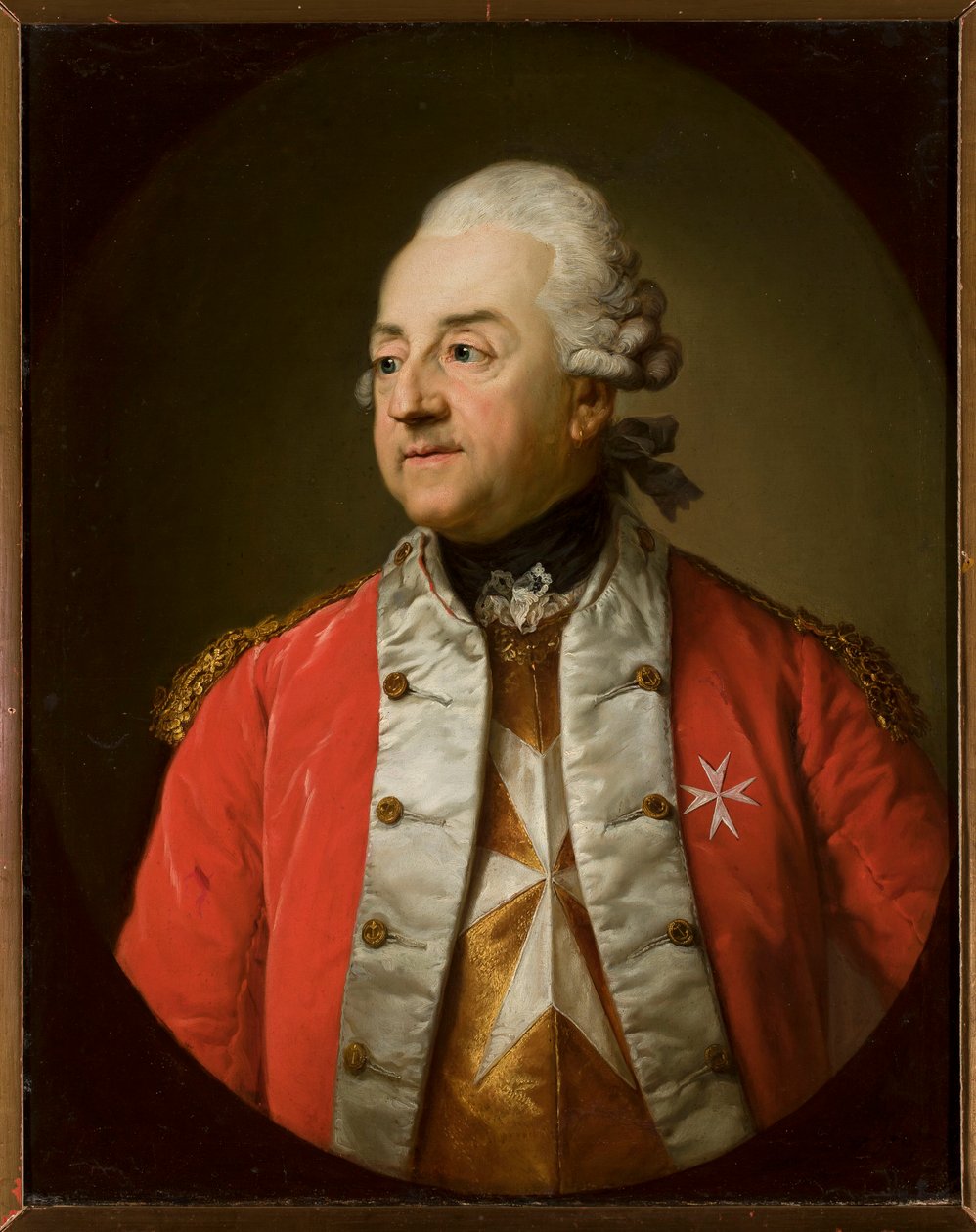 Portrait of Johanna N. Schaffgotsch in Military Uniform by Anton Graff