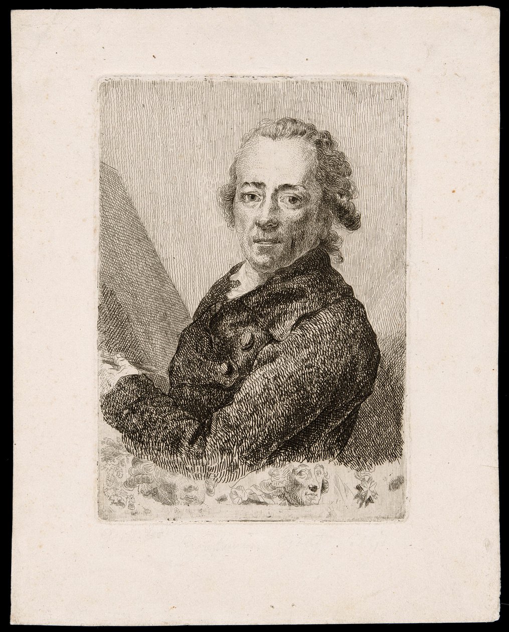 Self-Portrait Before an Easel by Anton Graff