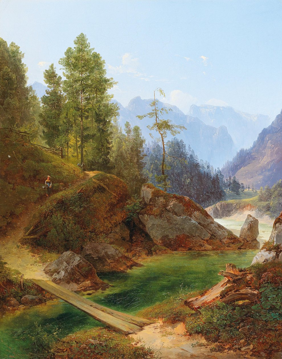 A View of the High Alps Near Weichselboden in Styria by Anton Hansch