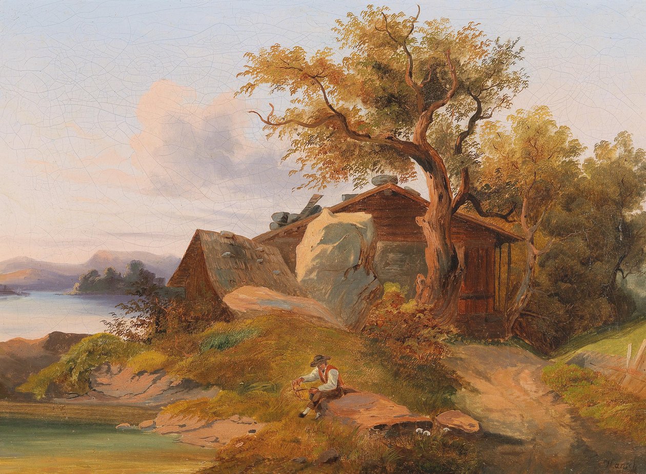 Resting by the Brookside by Anton Hansch