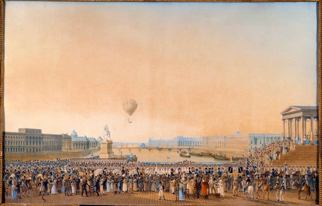 Entry of Louis XVIII in Paris on May 3, 1814 by Anton Ignaz Melling