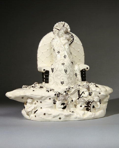 Madonna, made by Wiener Keramik by Anton Klieber