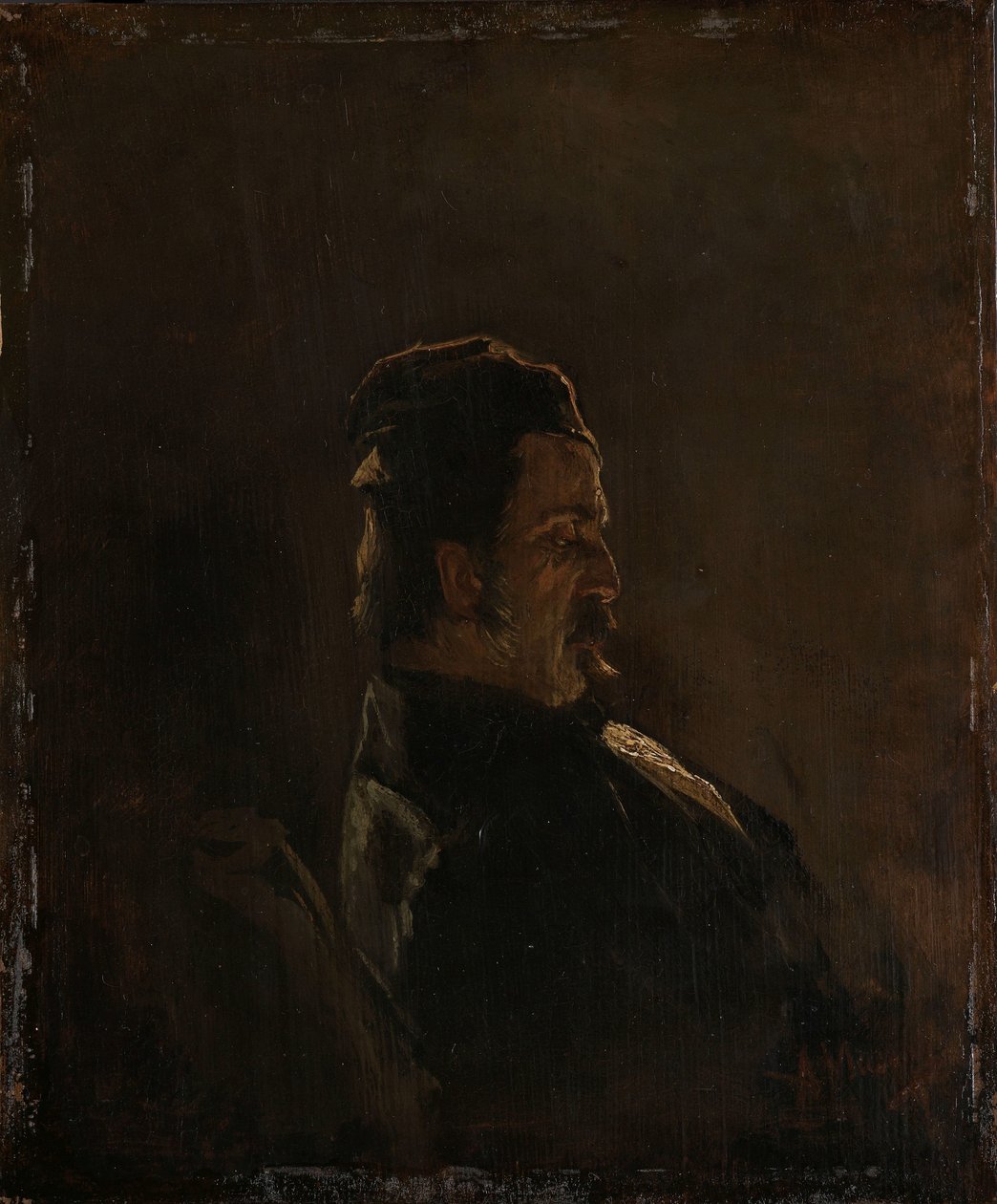 Portrait of Pieter Frederik van Os, Painter by Anton Mauve (signed by artist)