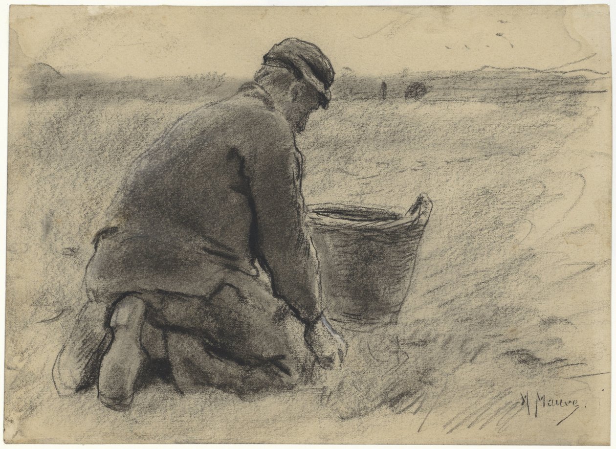Potato Digger by Anton Mauve