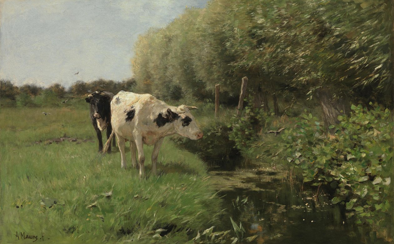 Cows on the Pasture by Anton Mauve