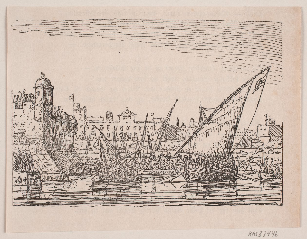 Harbor by the Mediterranean by Anton Melbye
