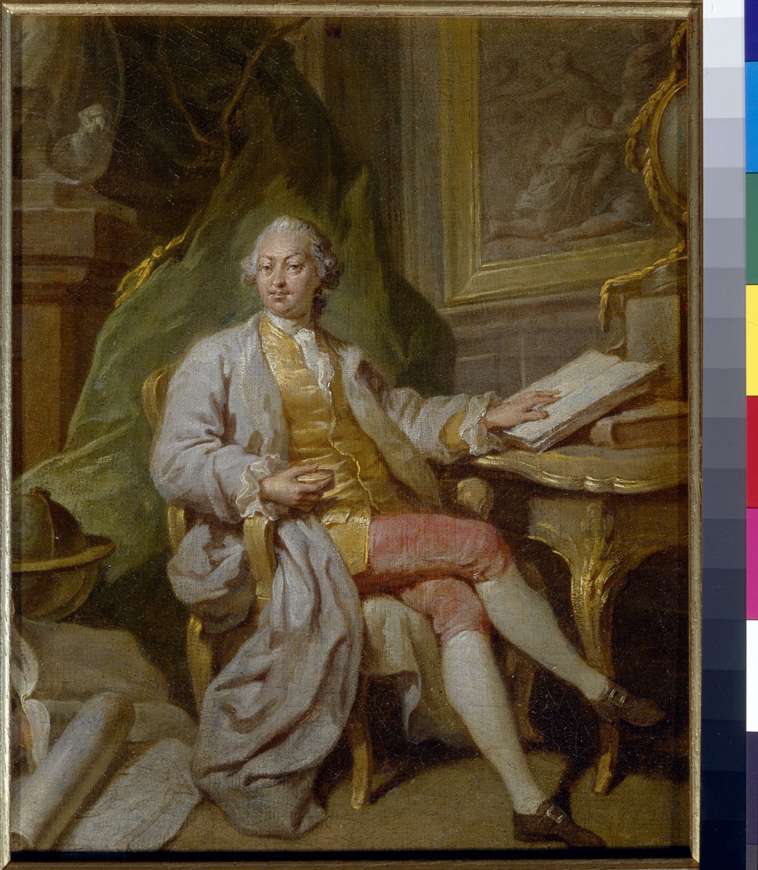 Portrait of L Henninger - Oil on Canvas by Anton Pavlovich Losenko (c.1760) by Anton Pavlovich Losenko