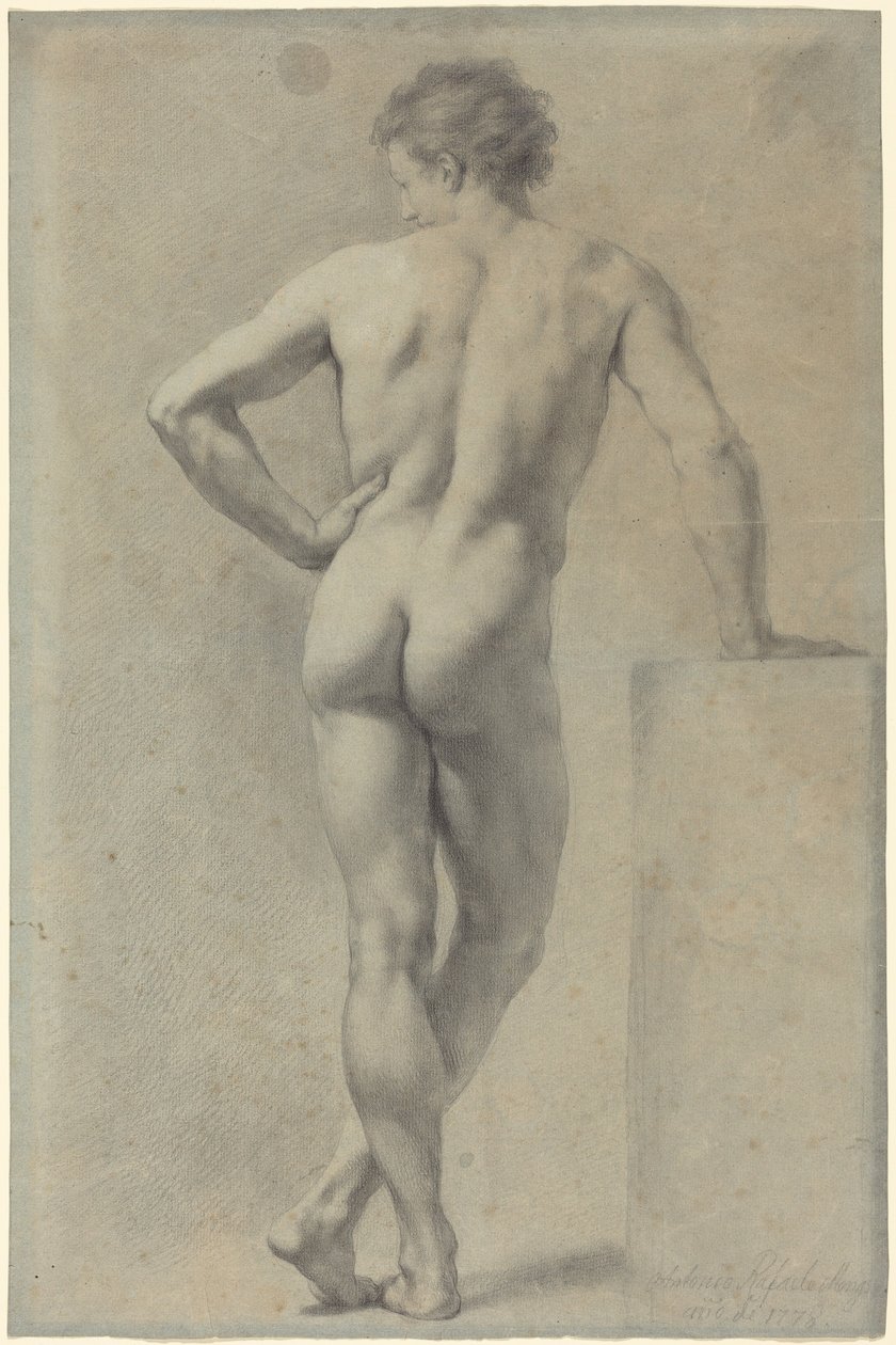 Male Nude Study by Anton Raphael Mengs