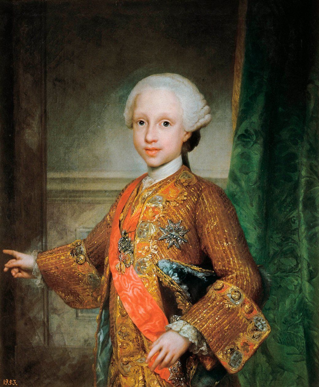 Portrait of François Xavier de Bourbon, Infant of Spain, Knight of the Holy Spirit by Anton Raphael Mengs