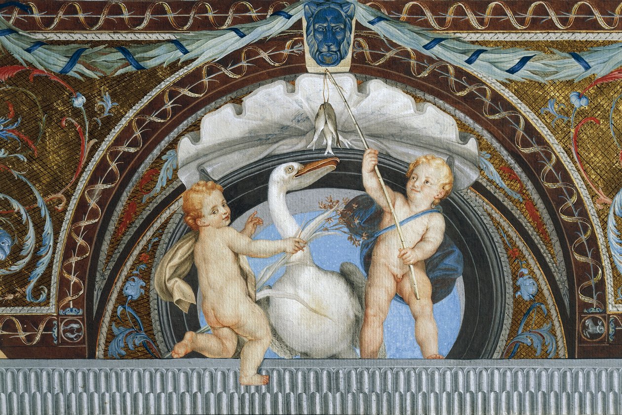 Putti with a Pelican (detail) by Anton Raphael Mengs