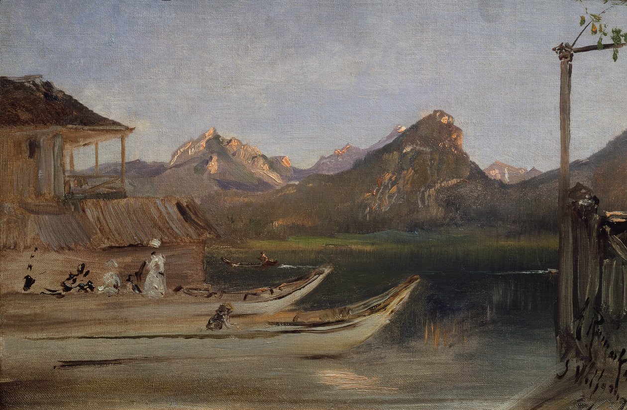 At Wolfgangsee by Anton Romako