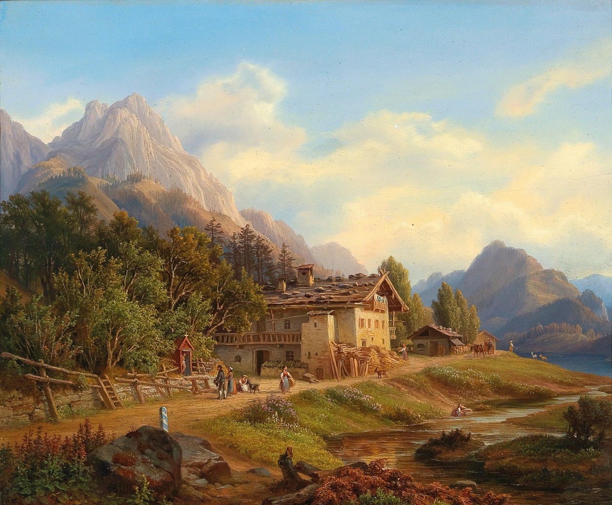 Part of Hintersee in Ramsau near Berchtesgaden by Anton Schiffer