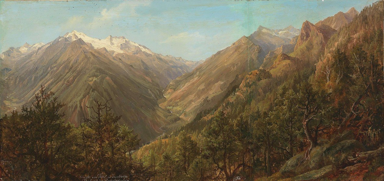 View from Thörl into the Molda Valley with the Hochalpenspitzl by Anton Schiffer