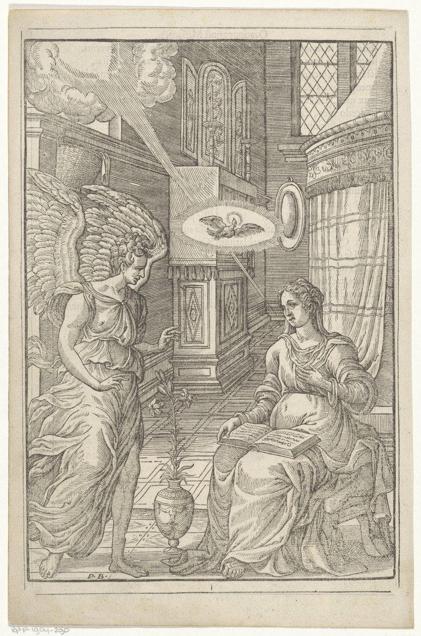 Annunciation by Antoni van Leest