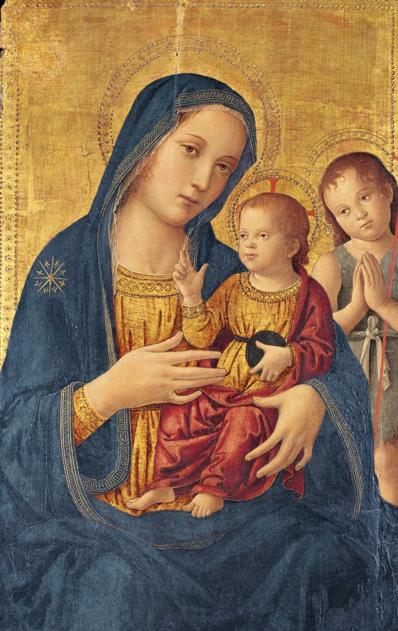 Virgin and Child with Saint John the Baptist by Antoniazzo Romano
