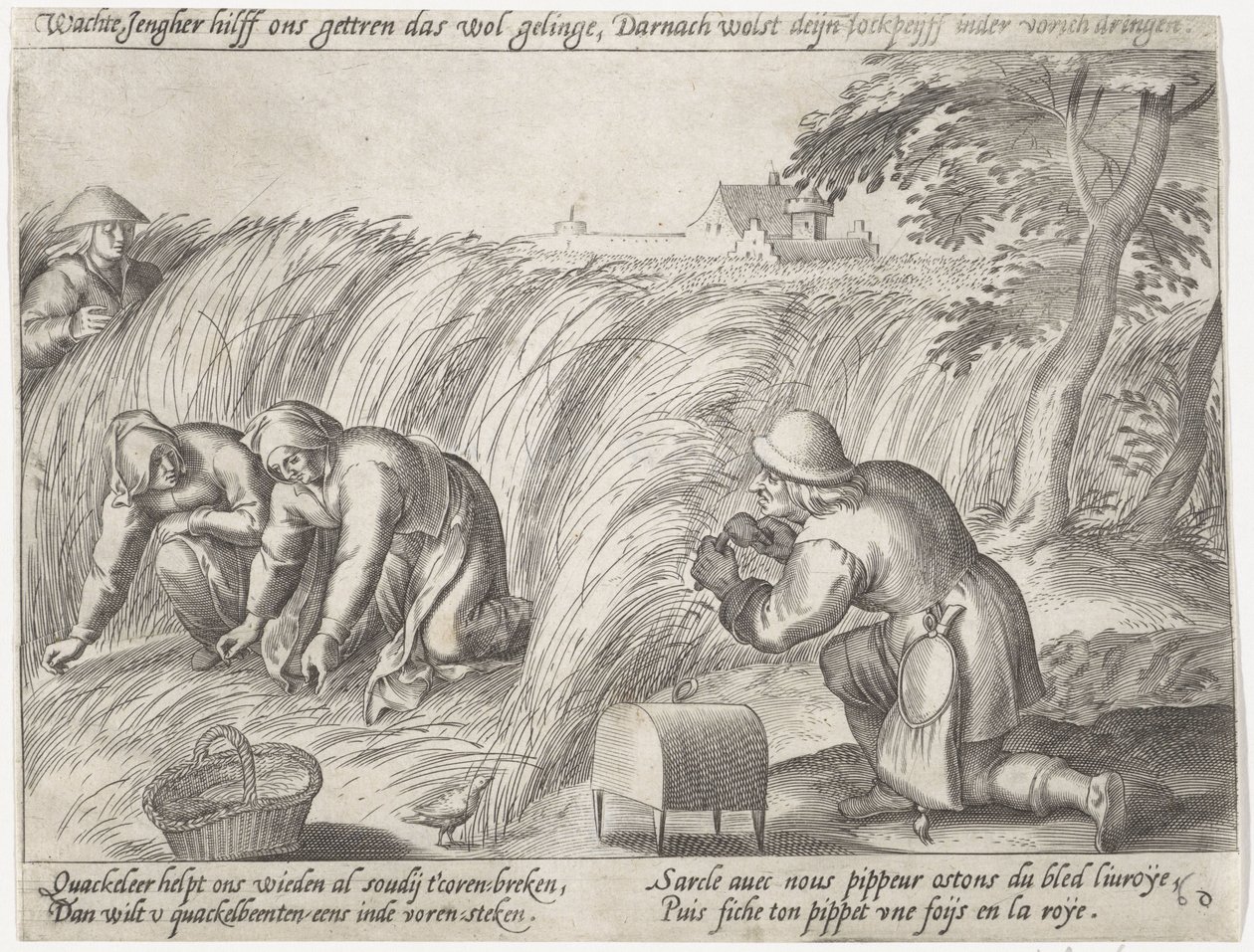 Weeding the Land by Antonie Wierix (II) (possibly)
