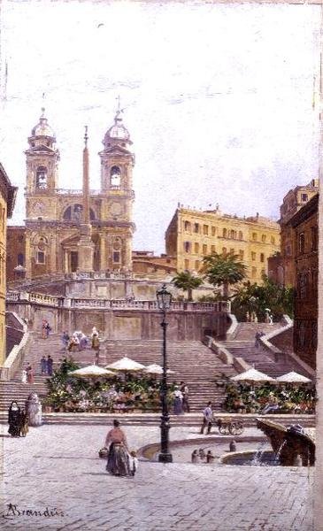 The Spanish Steps, Rome by Antonietta Brandeis