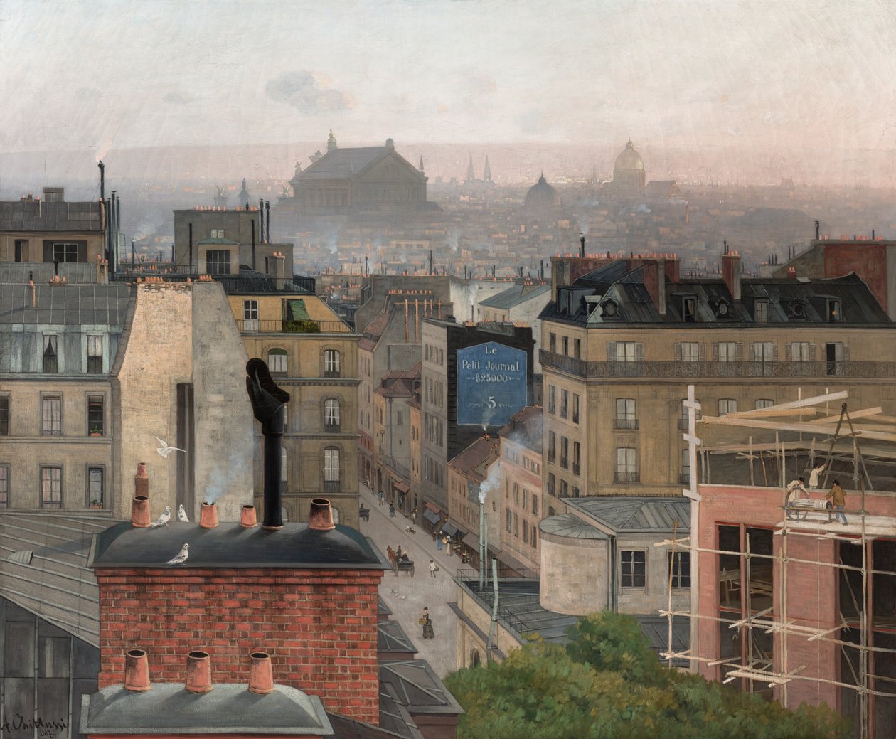 Paris Seen From Montmartre by Antonin Chittussi