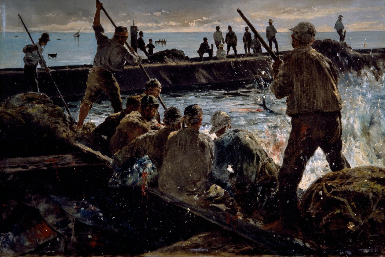 Slaughter of tuna by Antonino Leto