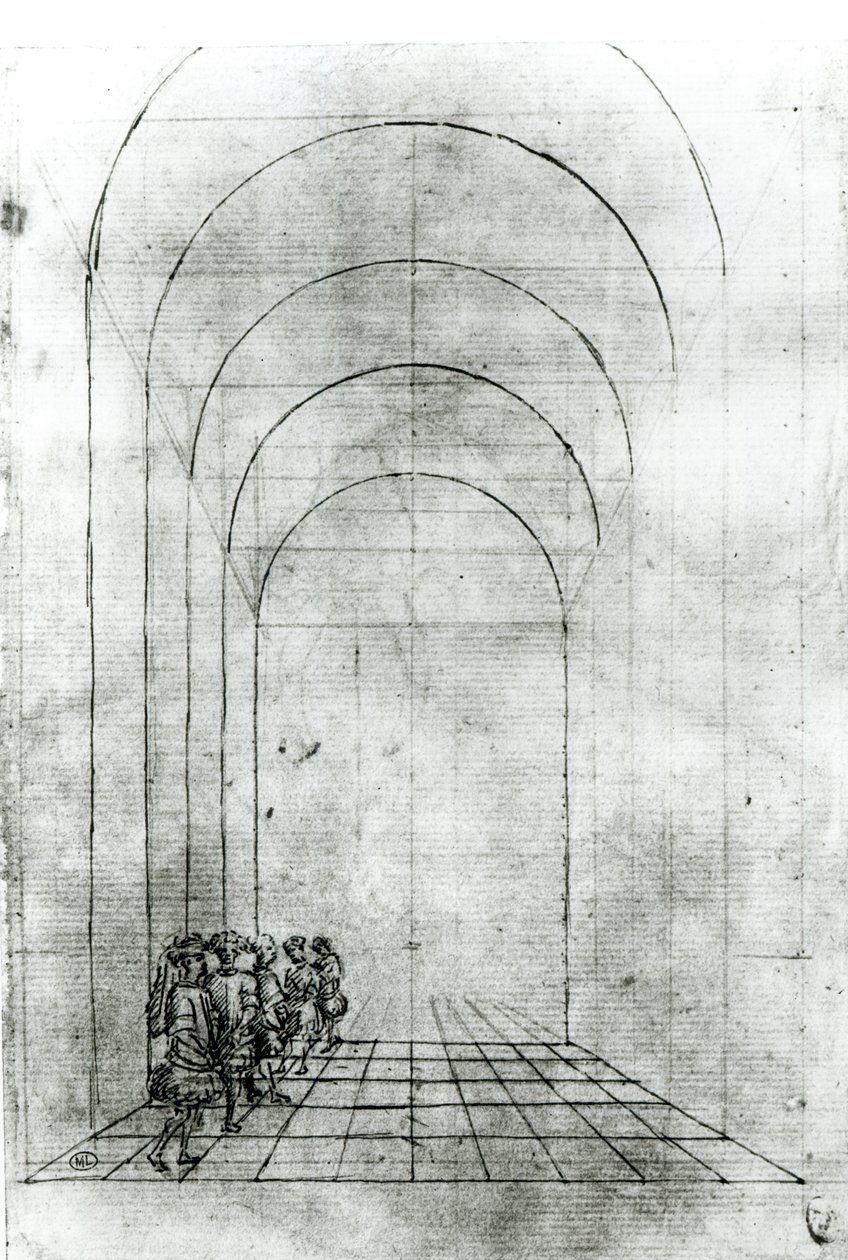People under an Arch by Antonio Pisanello