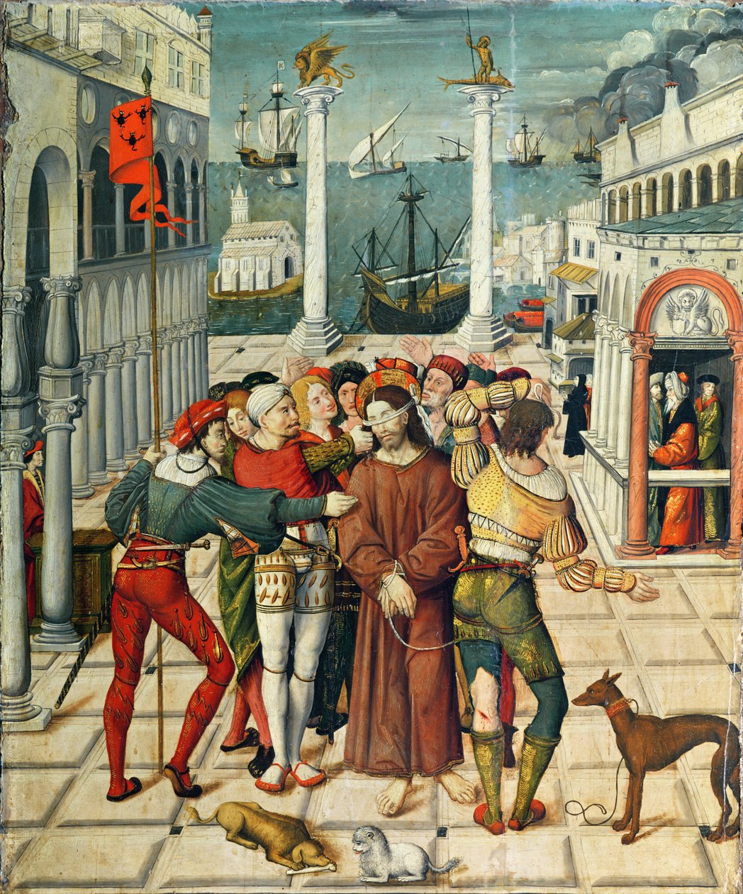 The Mocking of Christ, from the Altarpiece of the Passion by Antonio Ronzen