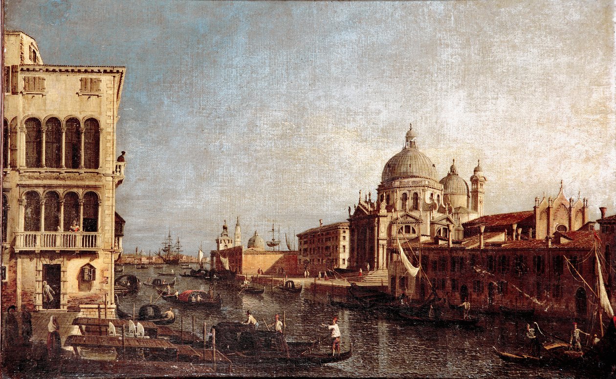 View of the Church of Salute in Venice Painting of the workshop by Giovanni Antonio Canal dit il Canaletto (1697-1768) 1740-1750 Sun. 48x74 cm venise museo Correr by Antonio (studio of) Canaletto