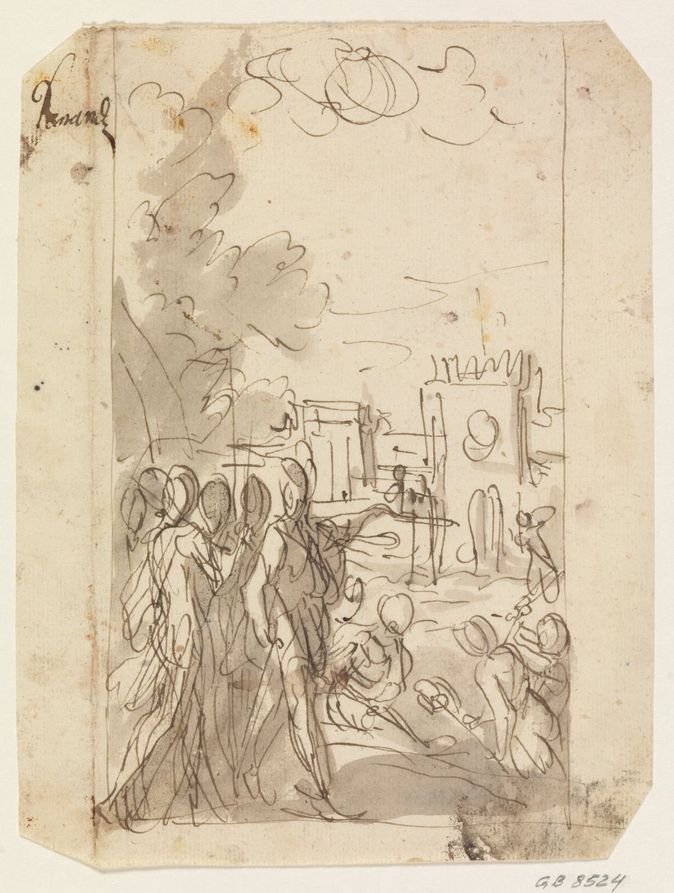 Bernardo Barbarigo Overseeing the Fortification of a Conquered Town by Antonio Aliense