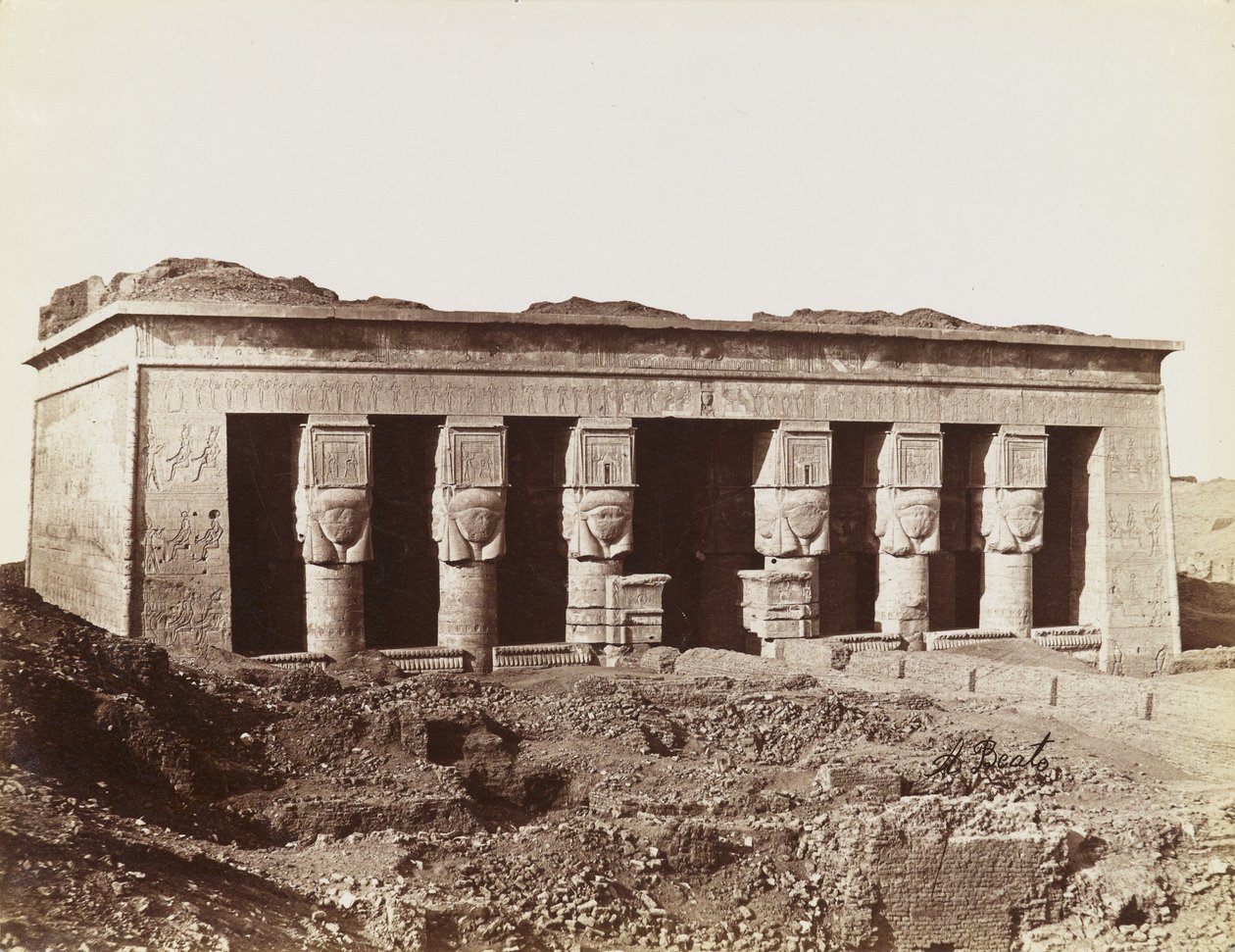 Temple of Dendera, view from northeast of the temple