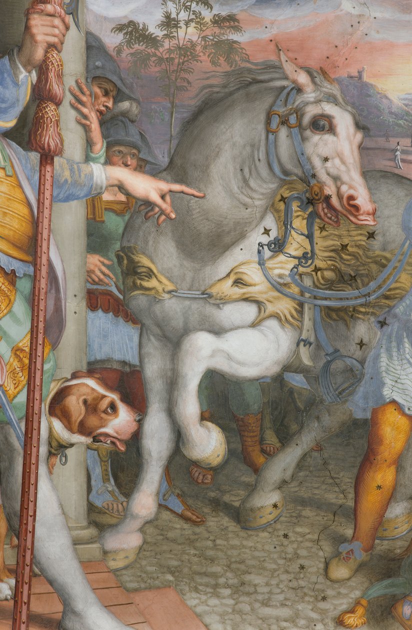 Apse, Meeting of Jesus with the Centurion Cornelius 1582-84 (detail) by Antonio Campi