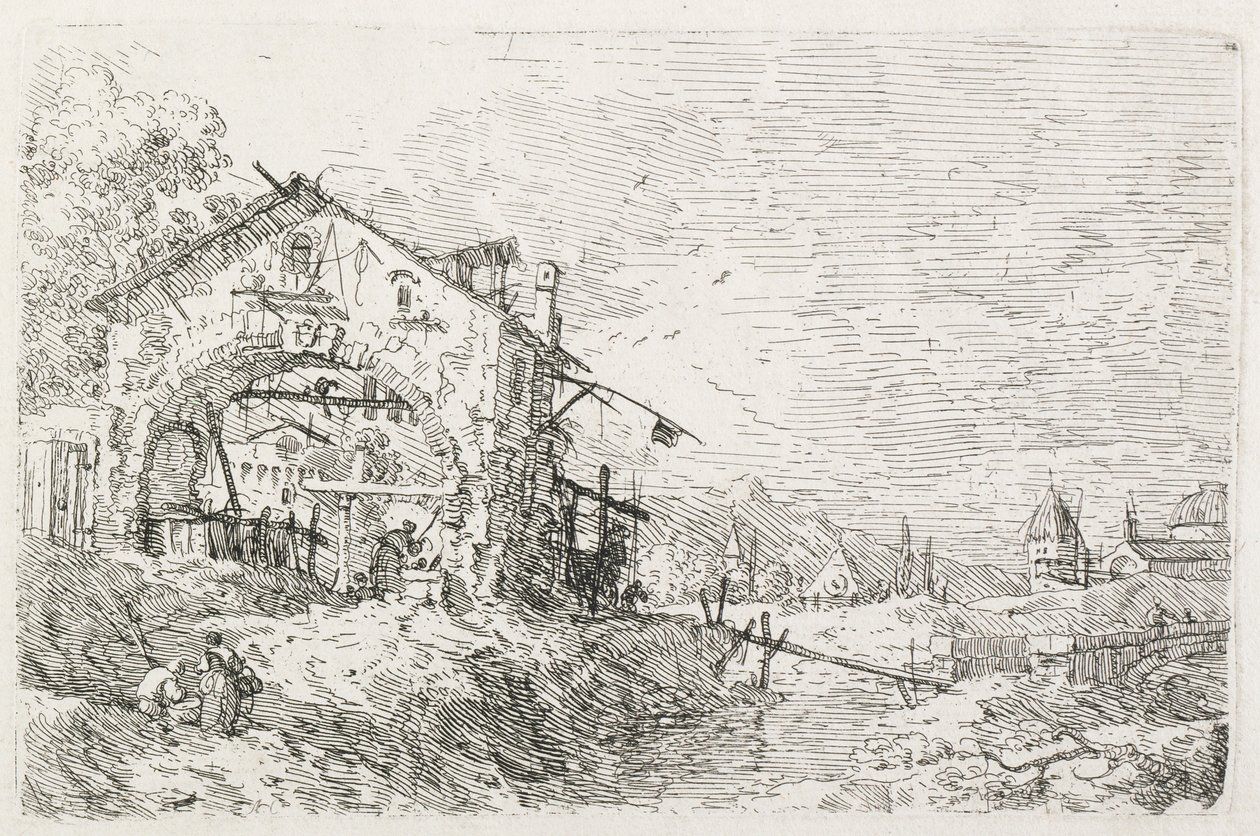 Views: A Woman Drawing Water under an Arch by Antonio Canaletto
