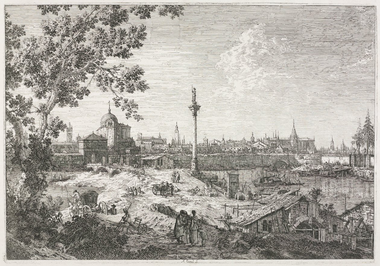 Views: Imaginary View of Padua by Antonio Canaletto