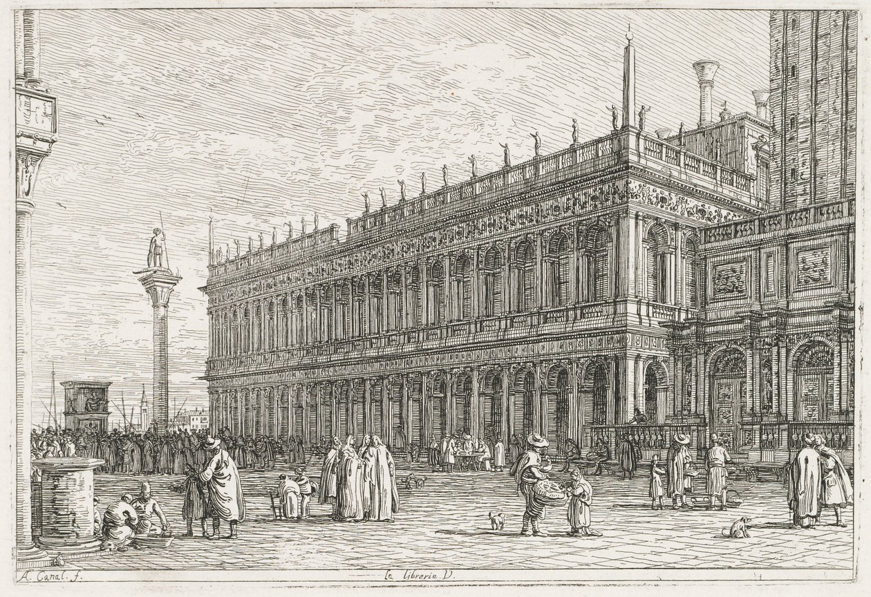 Views: The Library, Venice by Antonio Canaletto