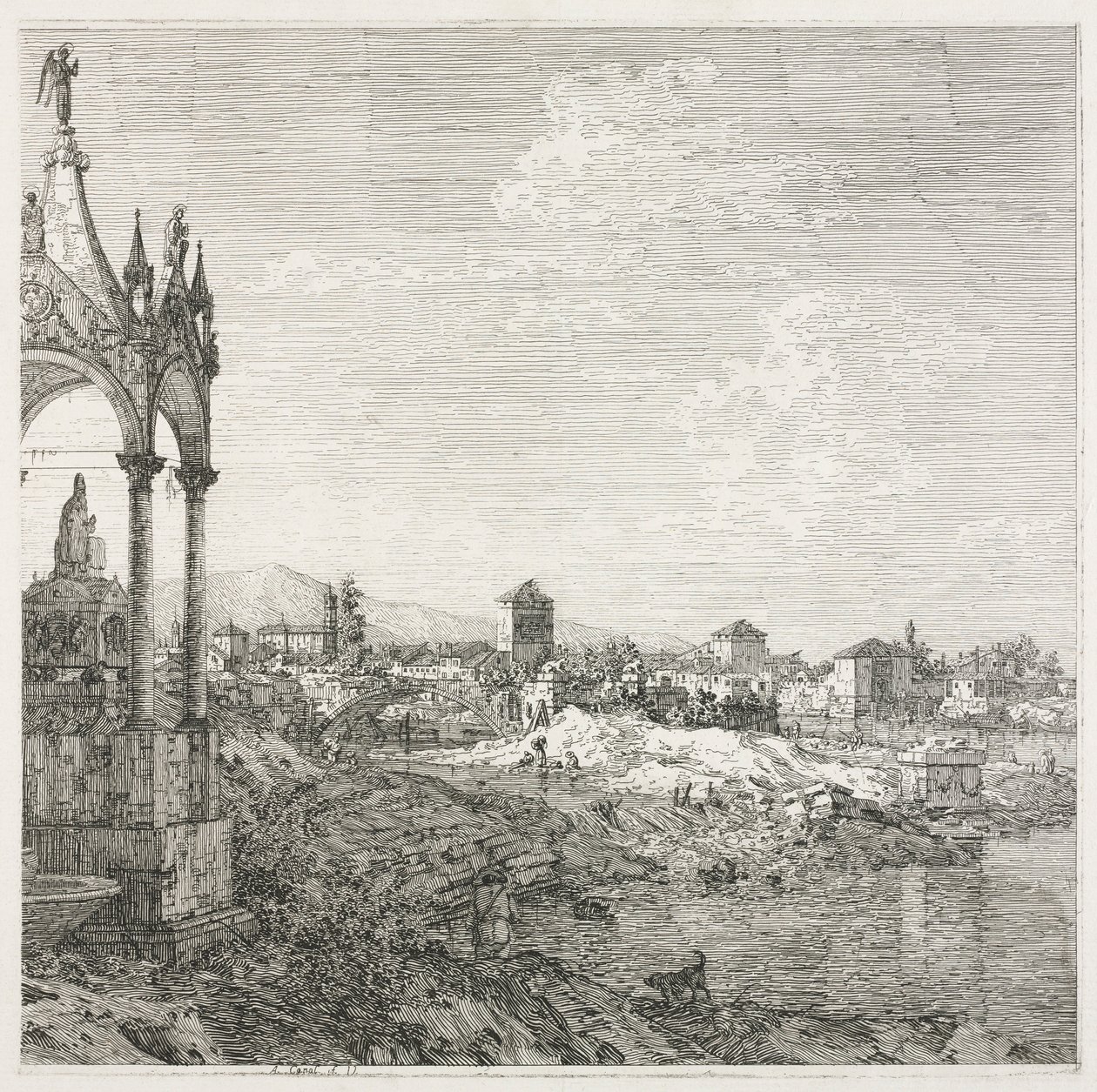 Views: The Sepulcher of a Bishop by Giovanni Antonio Canal