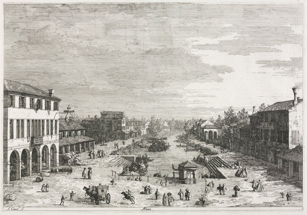 Views: Views of Mestre, a Town in the Province of Venice by Antonio Canaletto