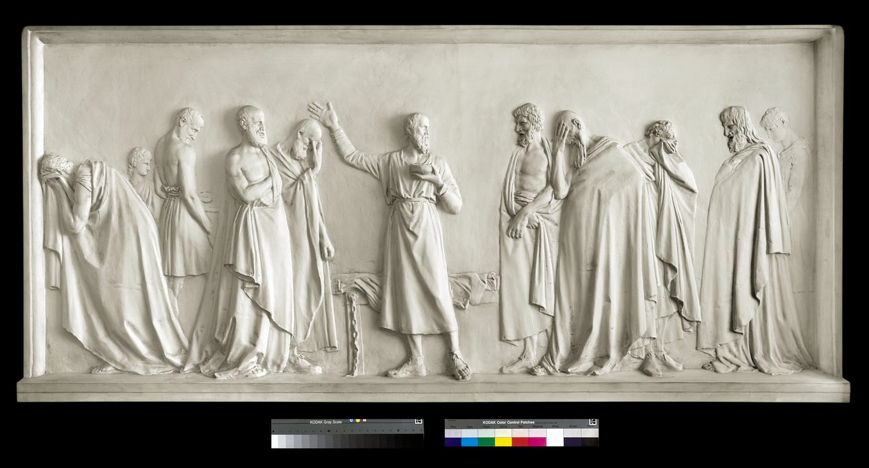 Socrates Drinking the Cup of Hemlock by Antonio Canova
